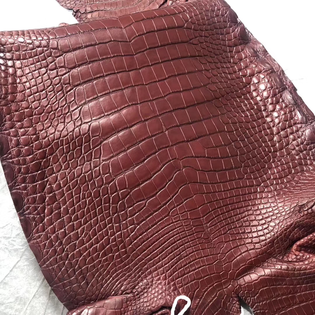 Hermes Birkin/Kelly Bags Order CK55 Rouge H Alligator Matt Crocodile Leather