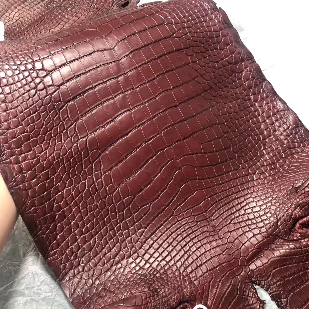 Hermes Birkin/Kelly Bags Order CK55 Rouge H Alligator Matt Crocodile Leather