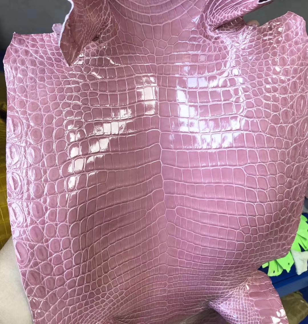 Customize Hermes Birkin/Kelly Bag 1Q Rose Confetti Shiny Nilo Crocodile Leather