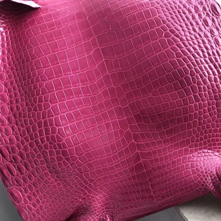 Hermes Pink Shiny Porosus Crocodile Leather Hermes Kelly/Birkin Bags Customize