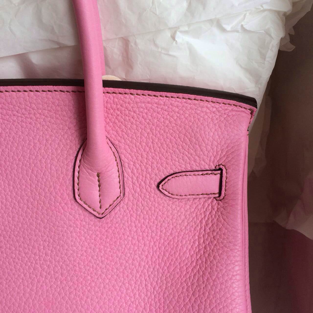 Hermes Birkin Bag 30cm France Togo Leather 5P Pink Cherry Blossoms Silver Hardware