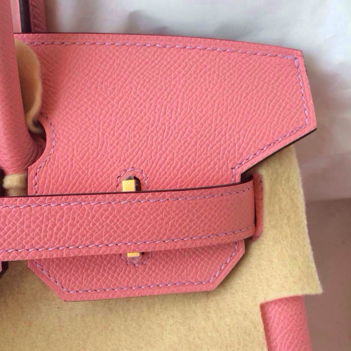 New Pretty Hermes Birkin Bag 30cm France Epsom Leather 1Q Rose Confetti