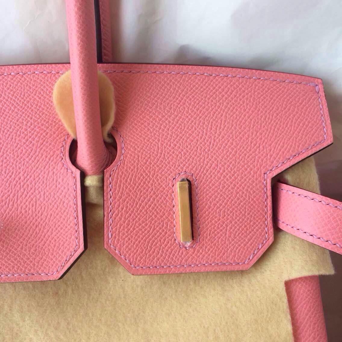 New Pretty Hermes Birkin Bag 30cm France Epsom Leather 1Q Rose Confetti