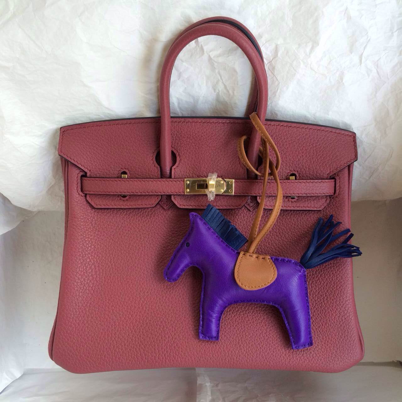 New Hermes Birkin Bag 35cm Bois De Rose France Togo Leather Palladium-hardware