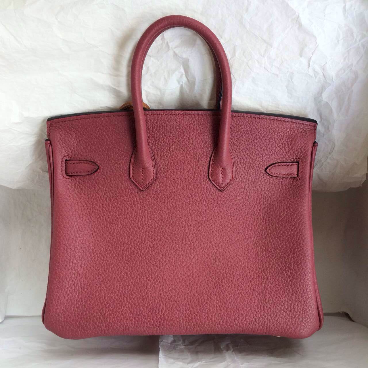 New Hermes Birkin Bag 35cm Bois De Rose France Togo Leather Palladium-hardware