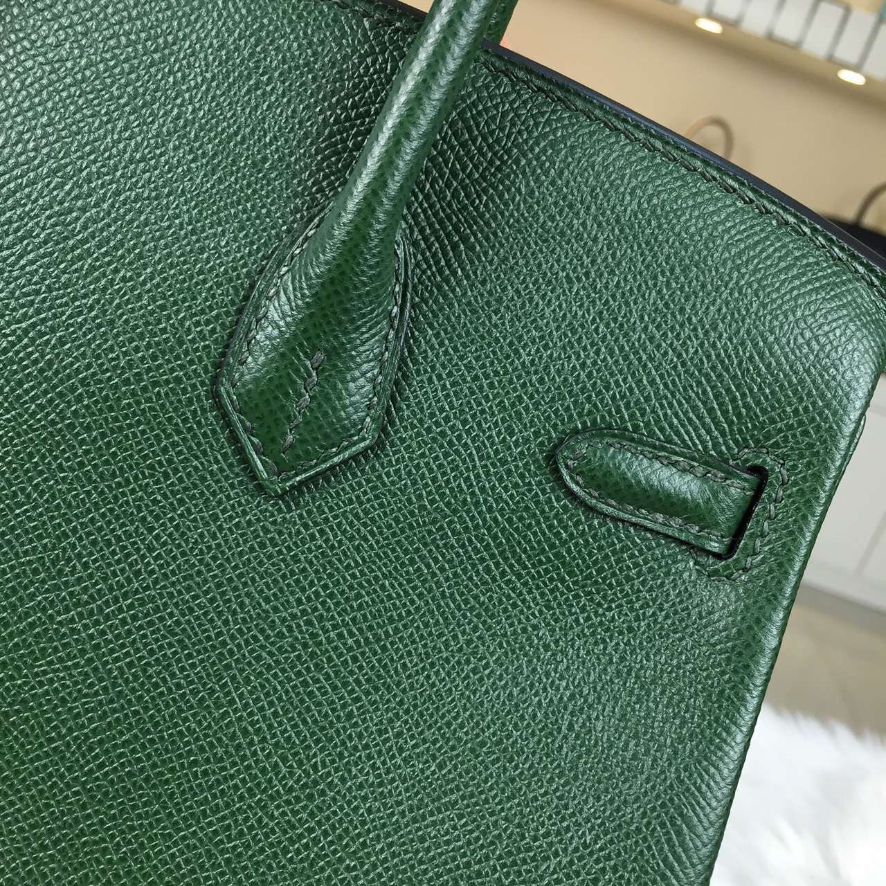 Wholesale Hermes Birkin25CM France Epsom Calfskin Leather in 2Q English Green