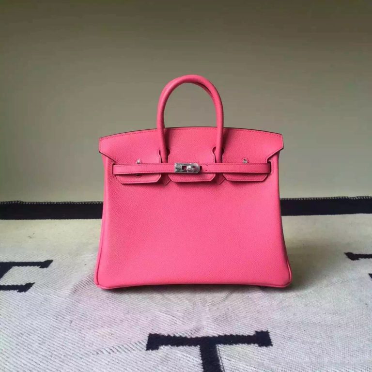 Hermes Birkin Bag  25cm 8W Rose Azalee Epsom Leather