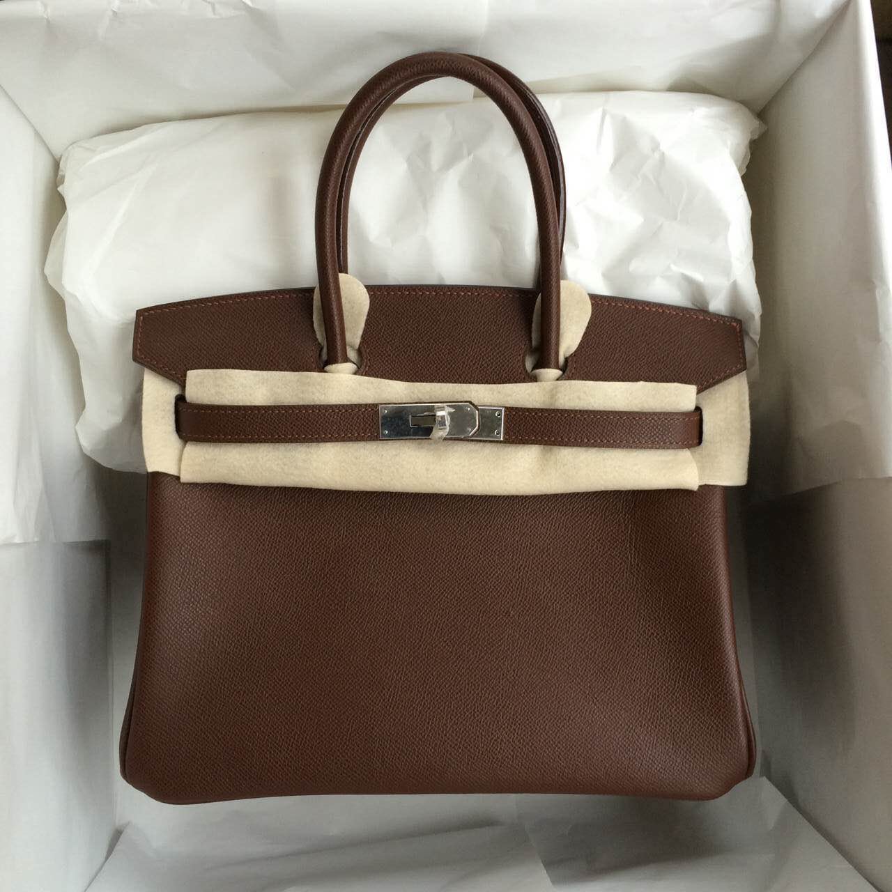 Wholesale Hermes Birkin Bag Coffee Color Epsom Calfskin Leather Women&#8217;s Tote Bag