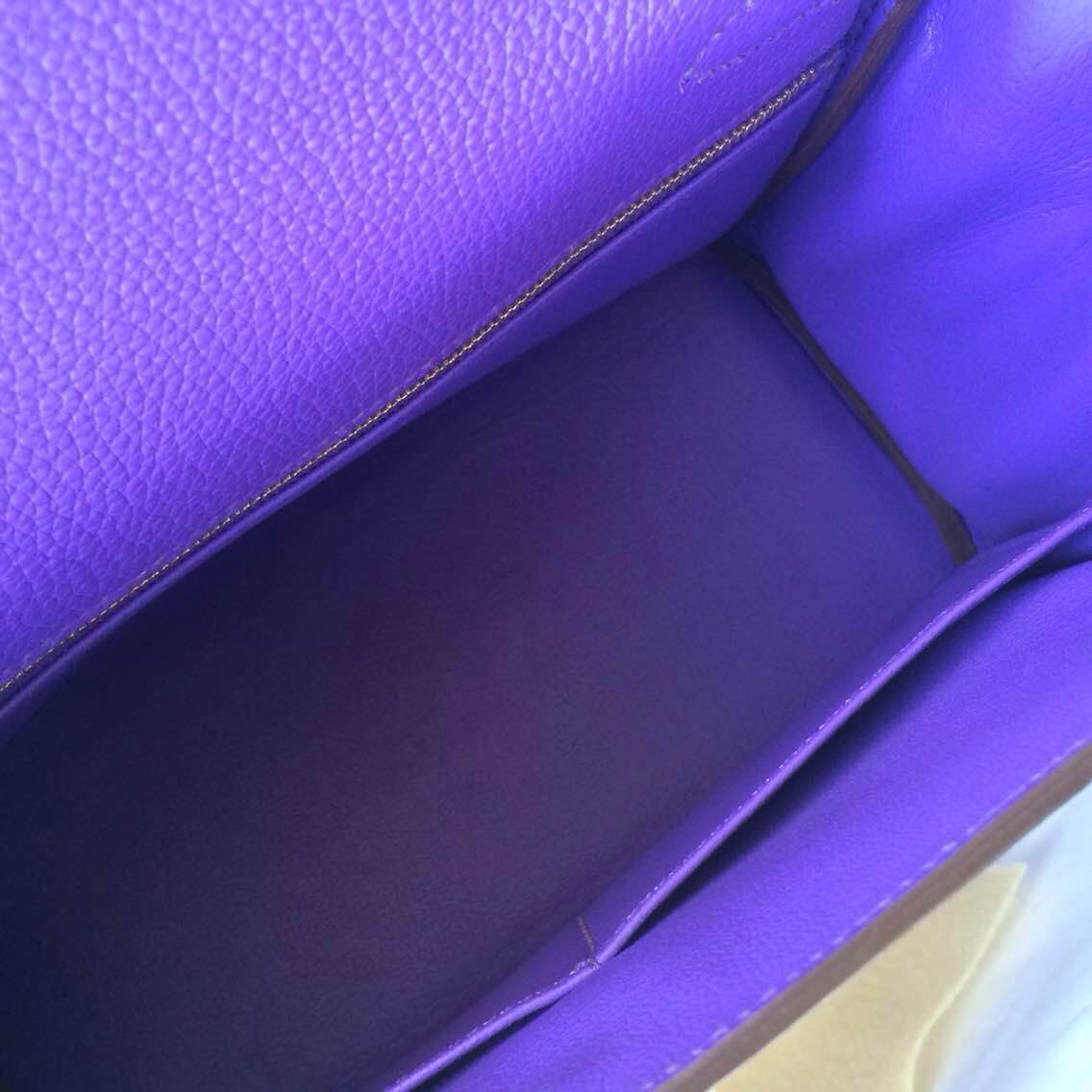 Wholesale Hermes Kelly Bag28cm Ultraviolet France Togo Leather Gold Hardware