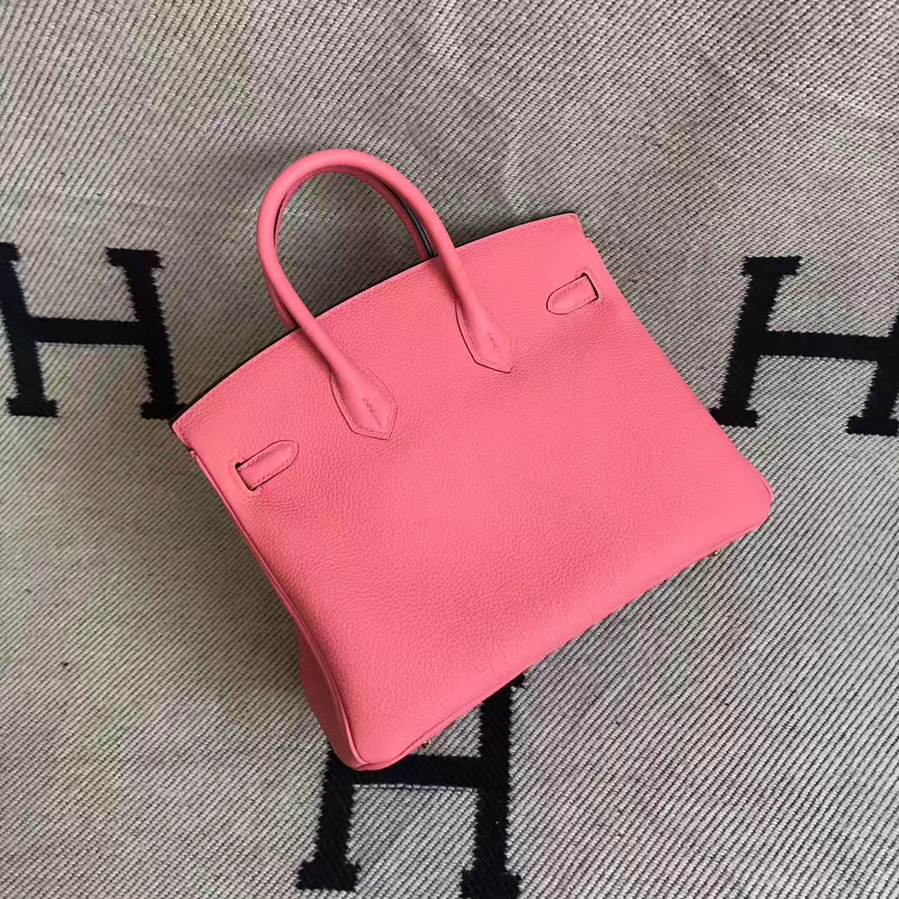 Discount Hermes 8U Rose Lipstick Togo Leather Birkin Bag 25cm