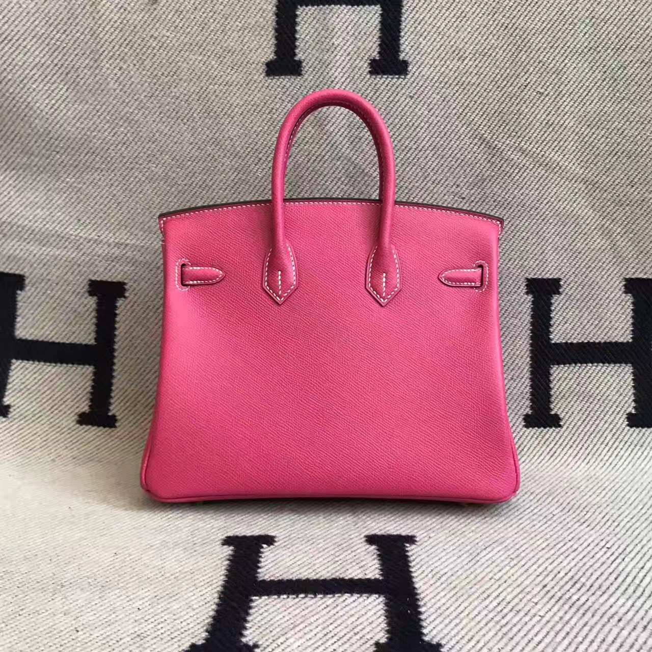 Sale Hermes E5 Rose Tyrien Epsom Leather Birkin Bag 25cm