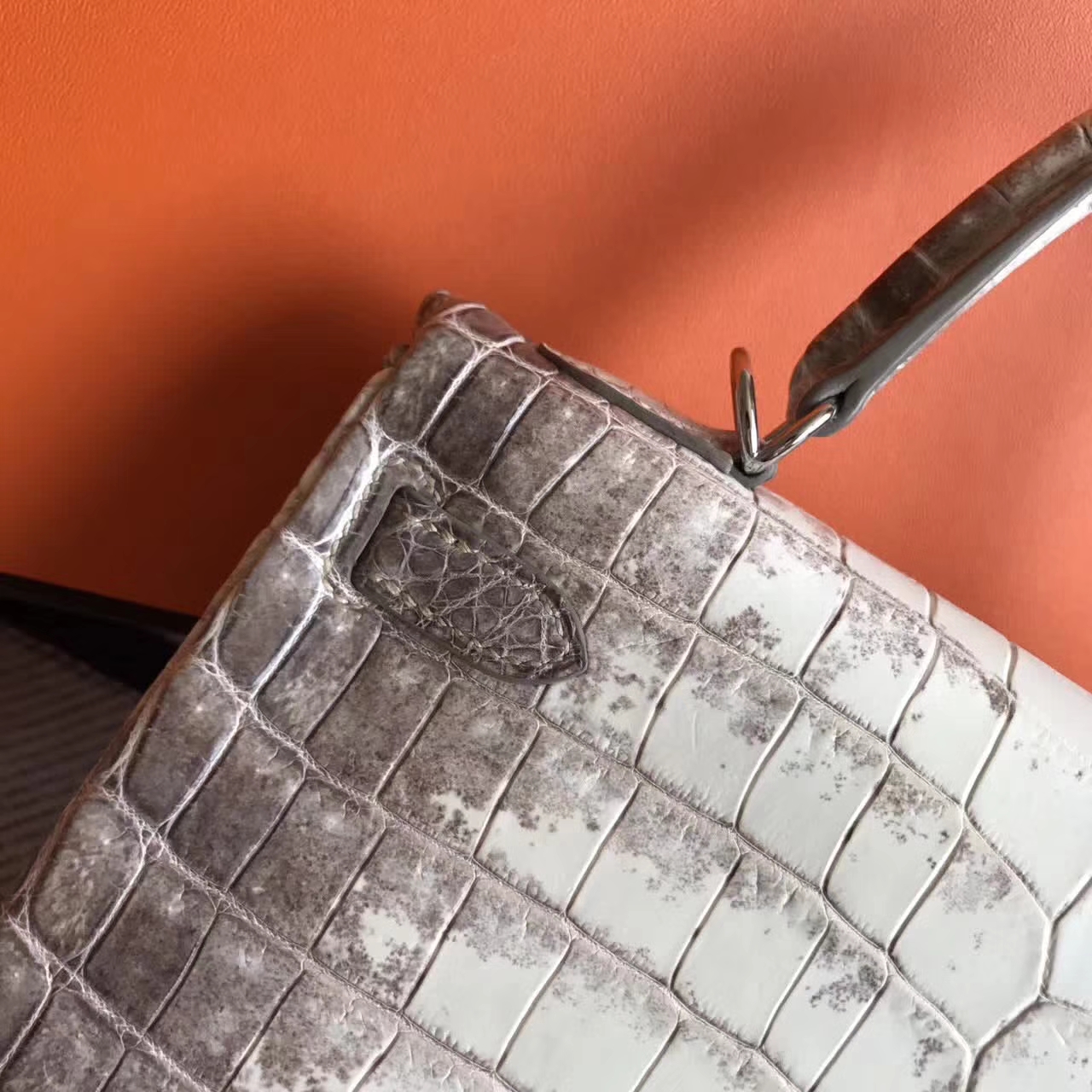Wholesale Hermes Himalaya Color Crocodile Leather Kelly 25cm Women&#8217;s Bag