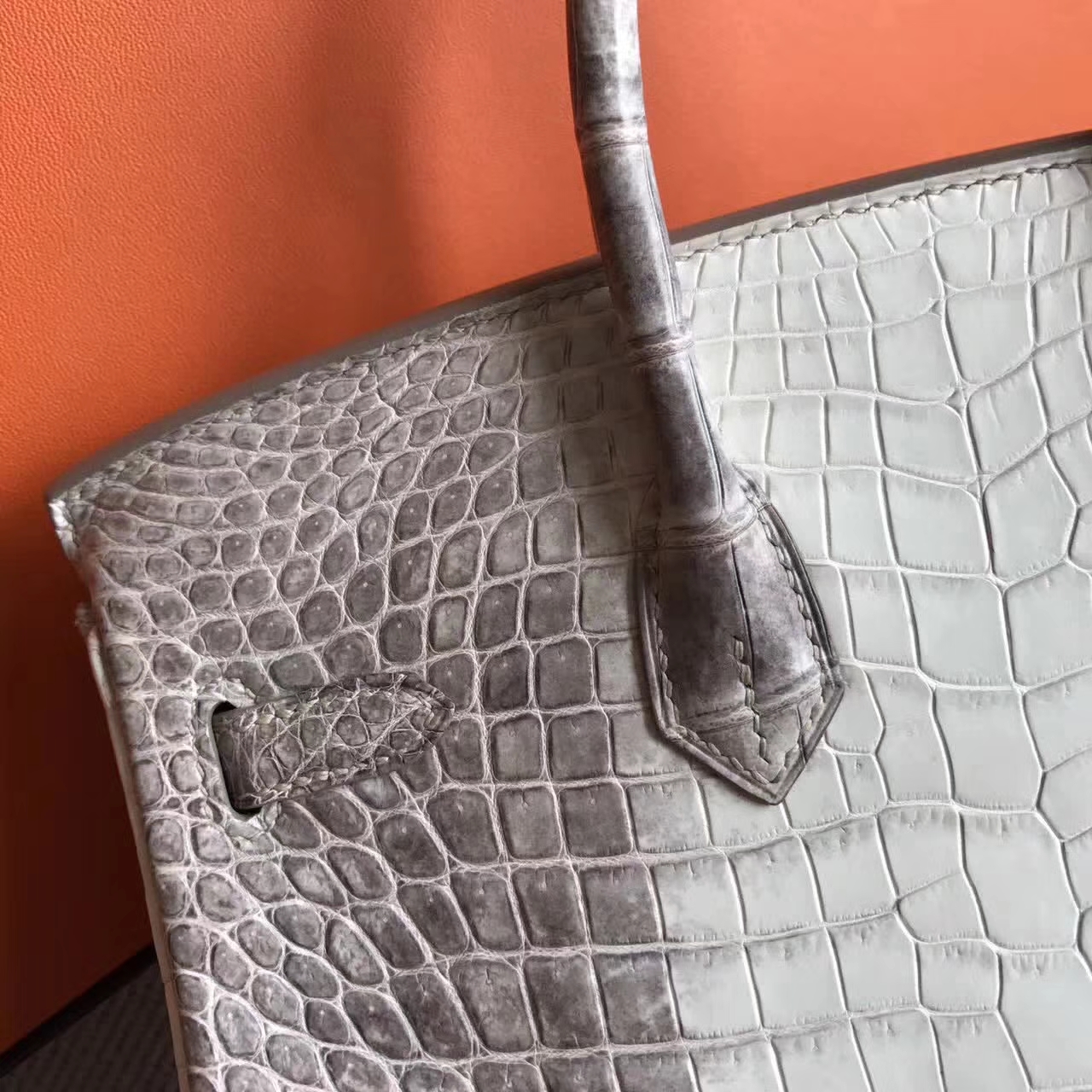 Discount Hermes Himalaya Crocodile Leather Birkin Bag25cm Silver Hardware