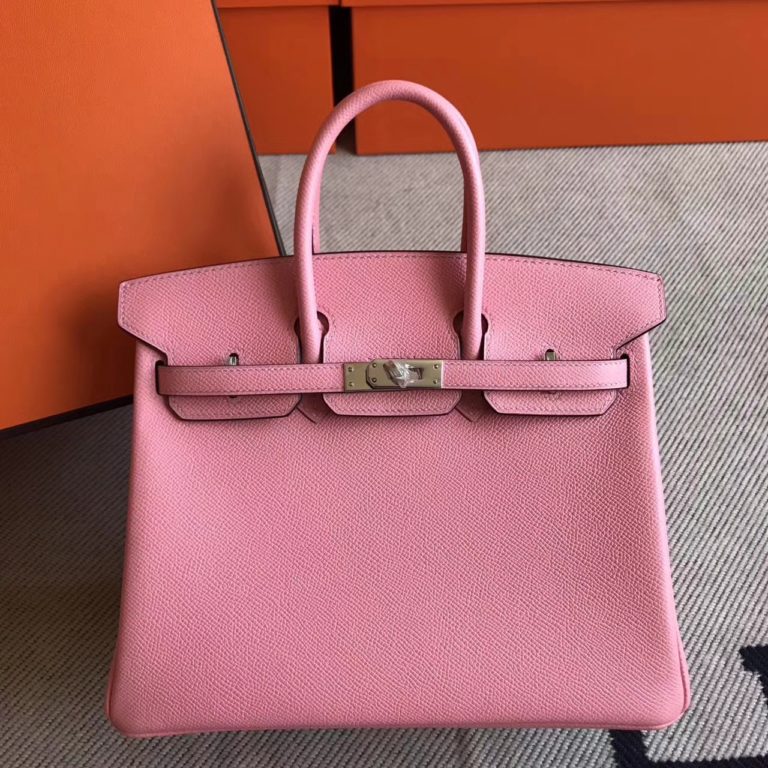 Hermes Birkin Bag 25cm in 1Q Rose Confetti Epsom Leather