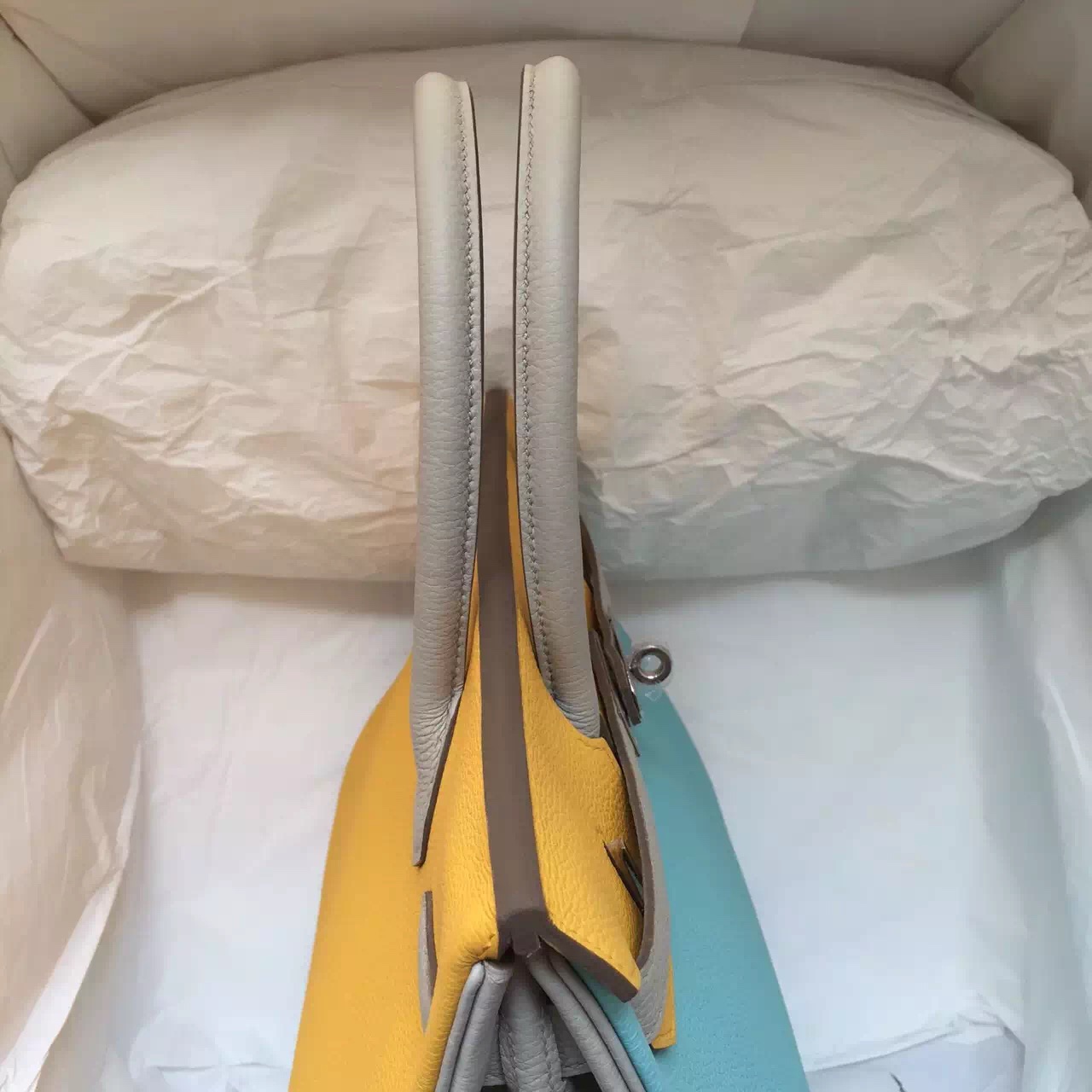 Hand Stitching Hermes Three Colors Birkin Bag 30CM Fashion Women&#8217;s Handbag