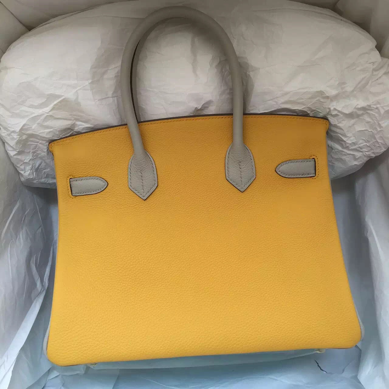 Hand Stitching Hermes Three Colors Birkin Bag 30CM Fashion Women&#8217;s Handbag