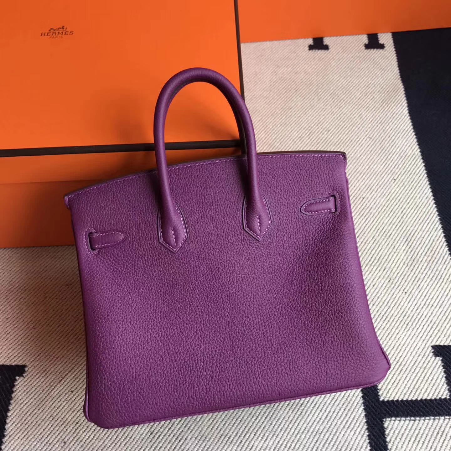Discount Hermes P9 Amenone Purple Togo Leather Birkin25cm Bag