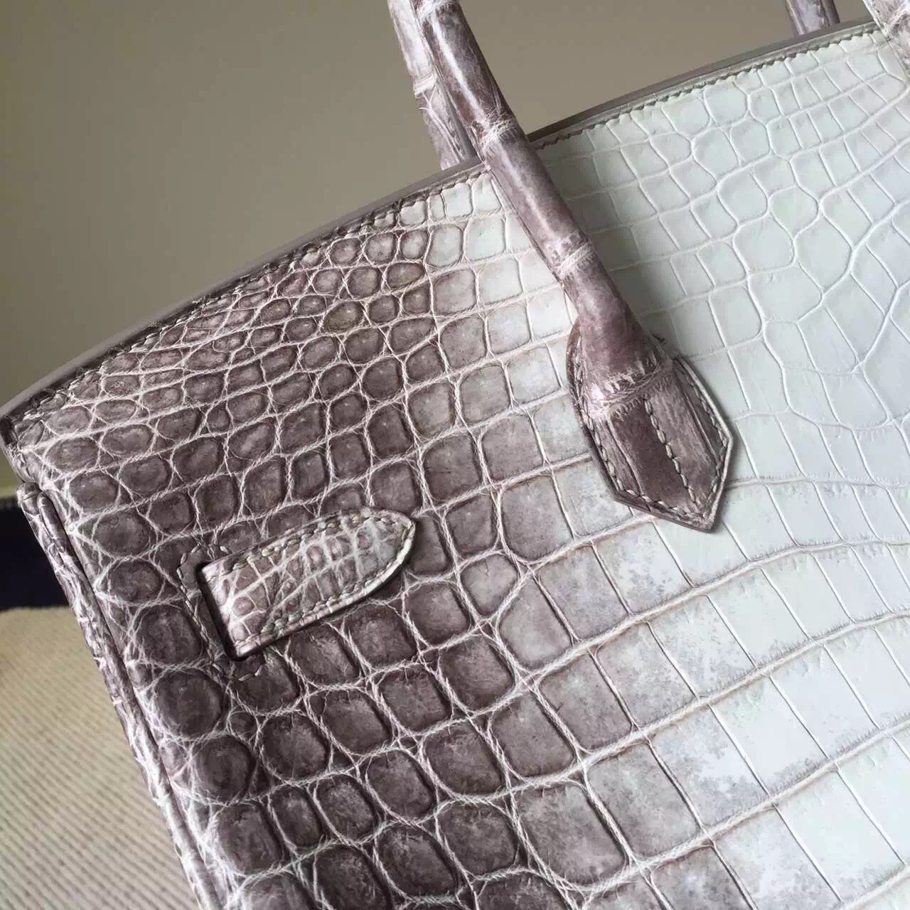 Wholesale Hermes Himalaya Color Crocodile Leather Birkin Bag 35cm