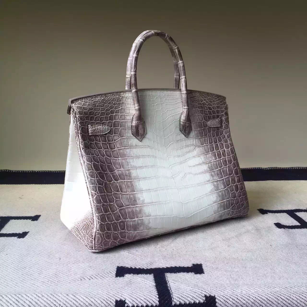 Wholesale Hermes Himalaya Color Crocodile Leather Birkin Bag 35cm