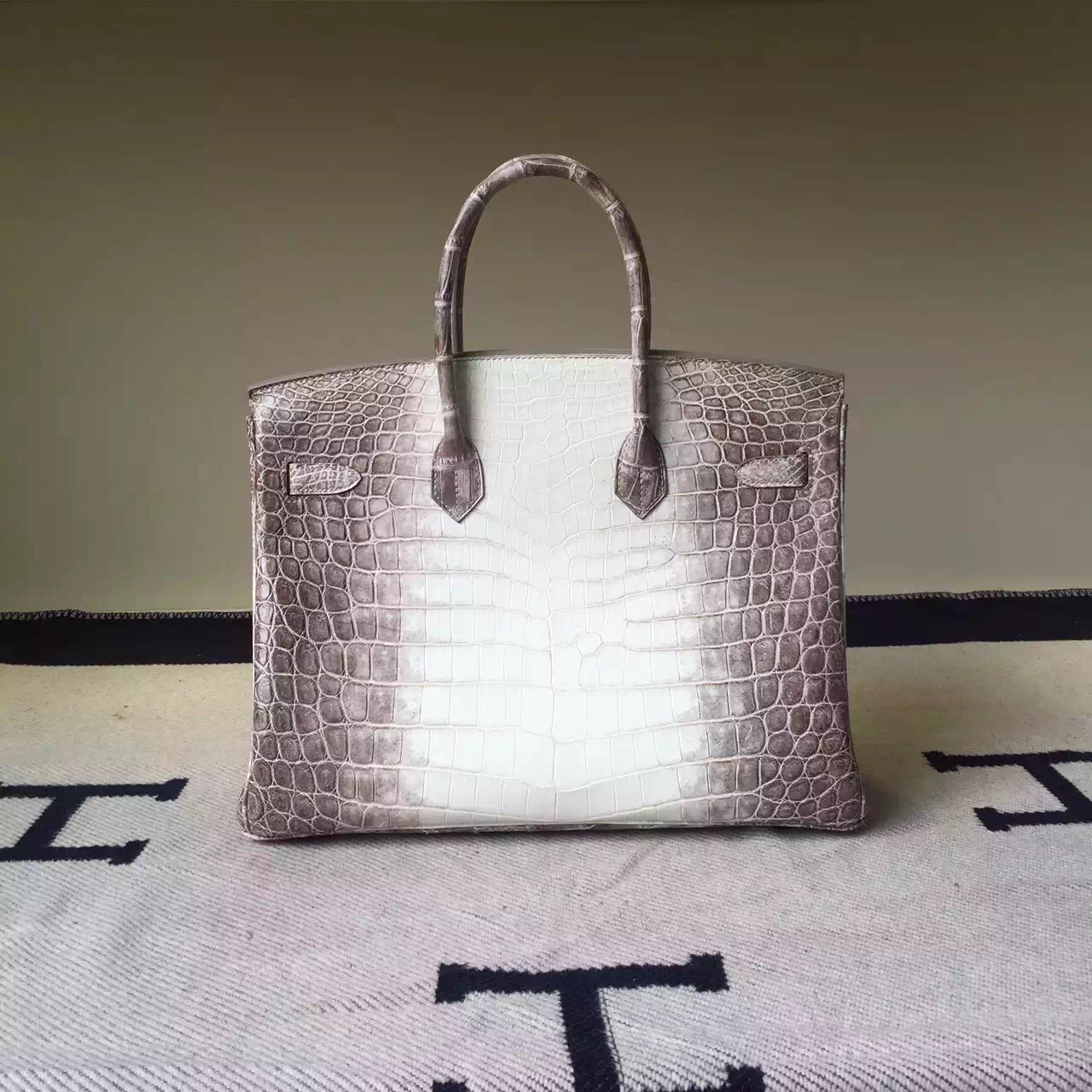 Wholesale Hermes Himalaya Color Crocodile Leather Birkin Bag 35cm