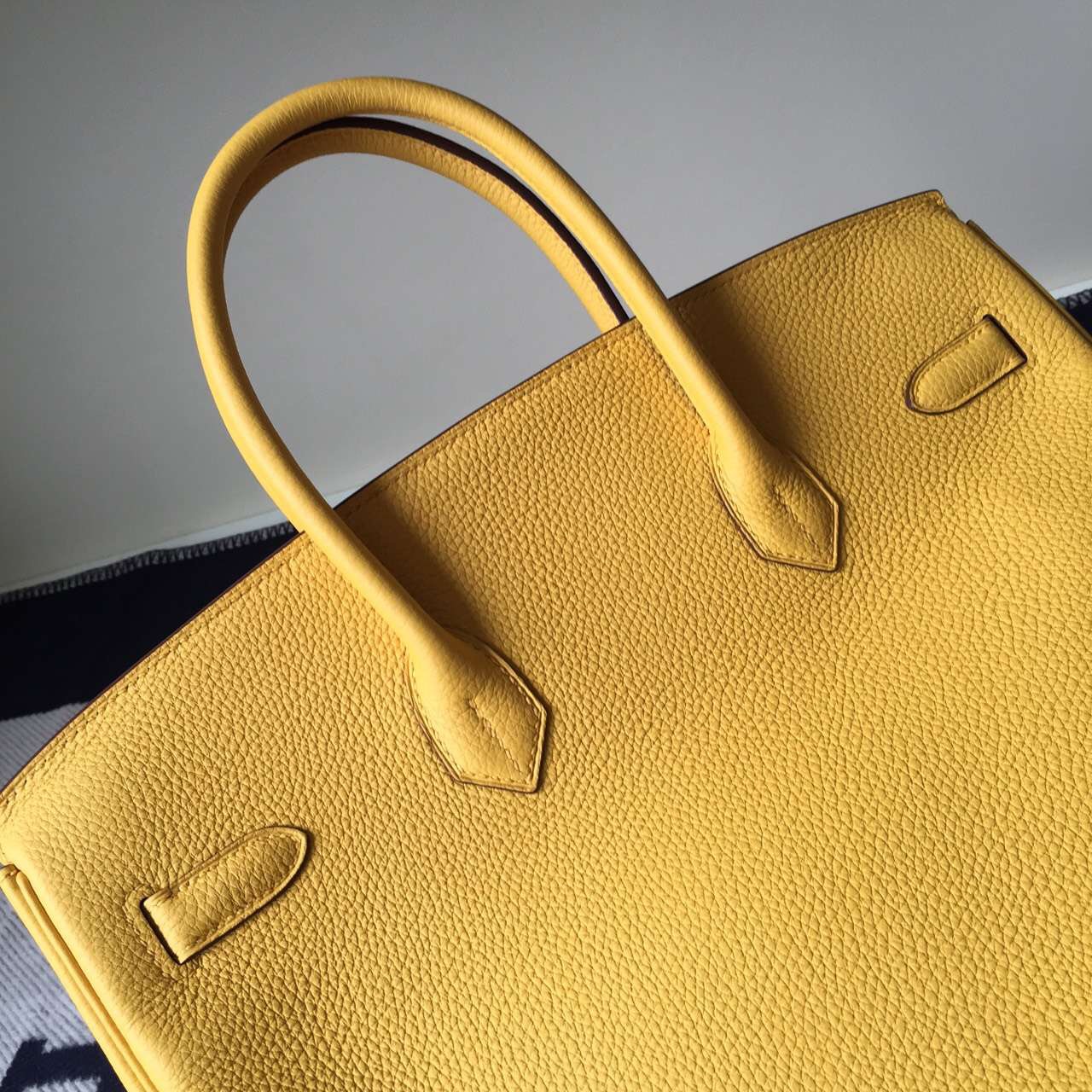 Discount Hermes Togo Calfskin Birkin35cm Bag in Fennel Yellow