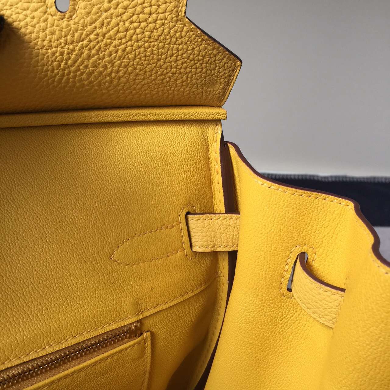 Discount Hermes Togo Calfskin Birkin35cm Bag in Fennel Yellow