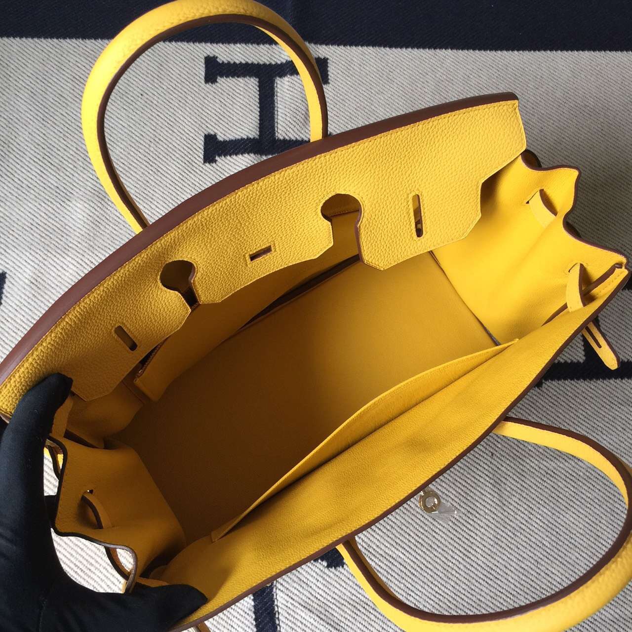 Discount Hermes Togo Calfskin Birkin35cm Bag in Fennel Yellow