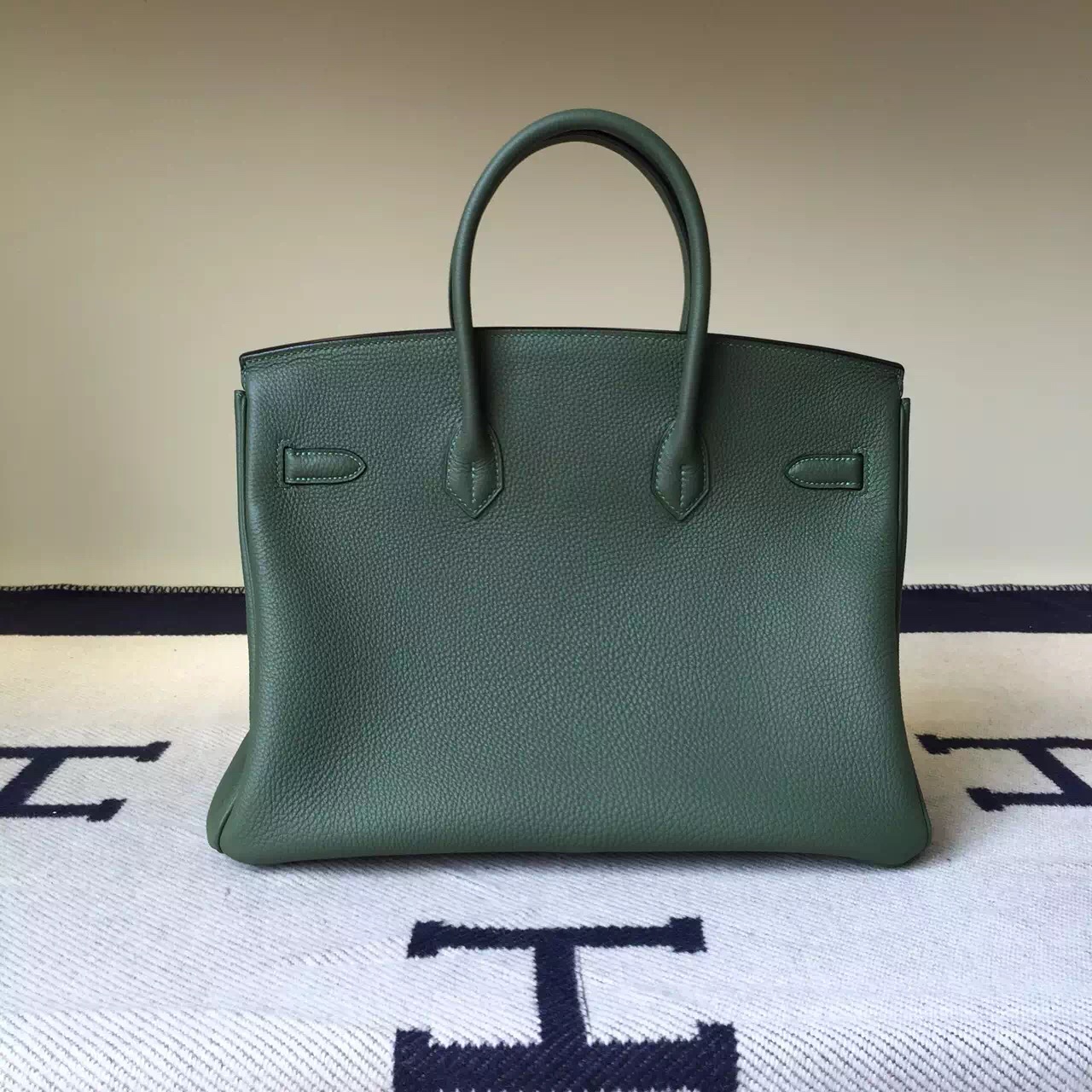 Wholesale Hermes Jungle Green Togo Leather Birkin35cm Tote Bag