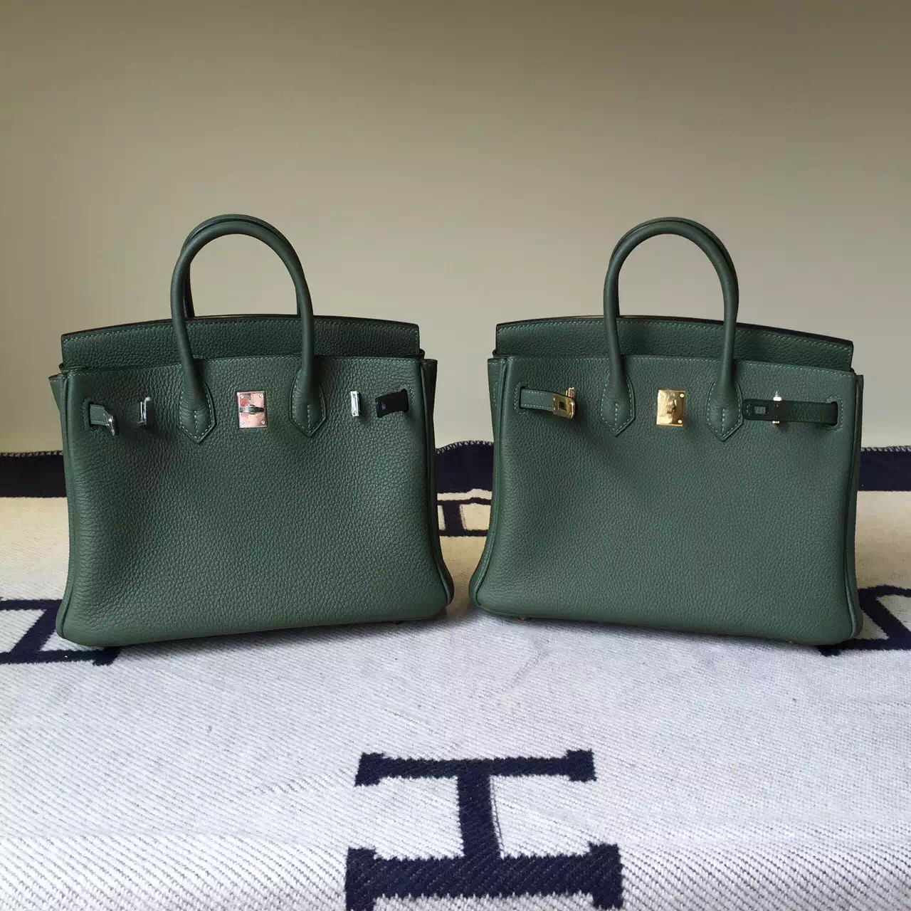 Wholesale Hermes Jungle Green Togo Leather Birkin35cm Tote Bag