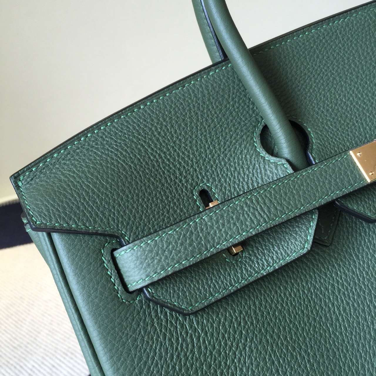 Wholesale Hermes Jungle Green Togo Leather Birkin35cm Tote Bag