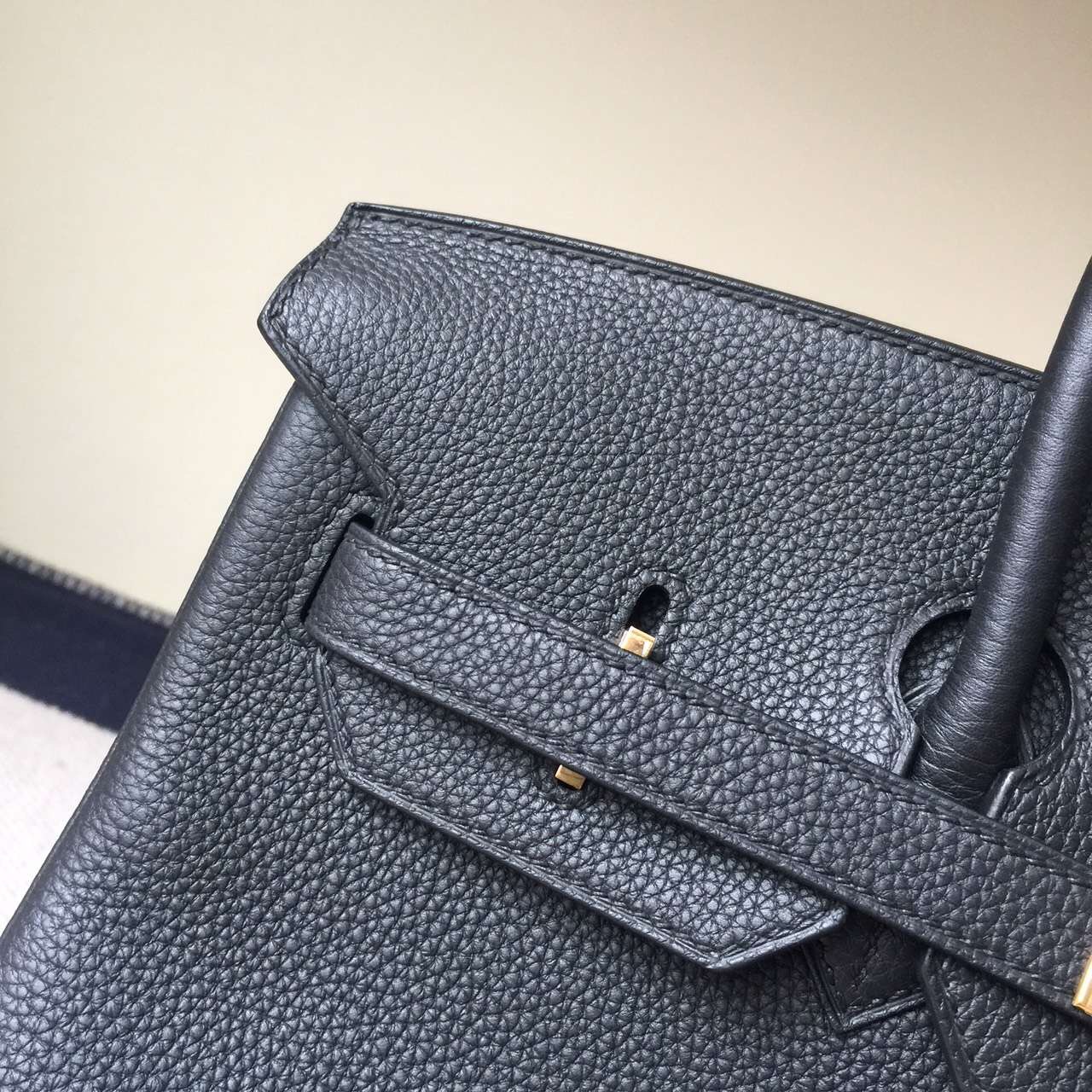 Hermes Classic Bag CK89 Black Togo Leather Birkin Bag 35cm