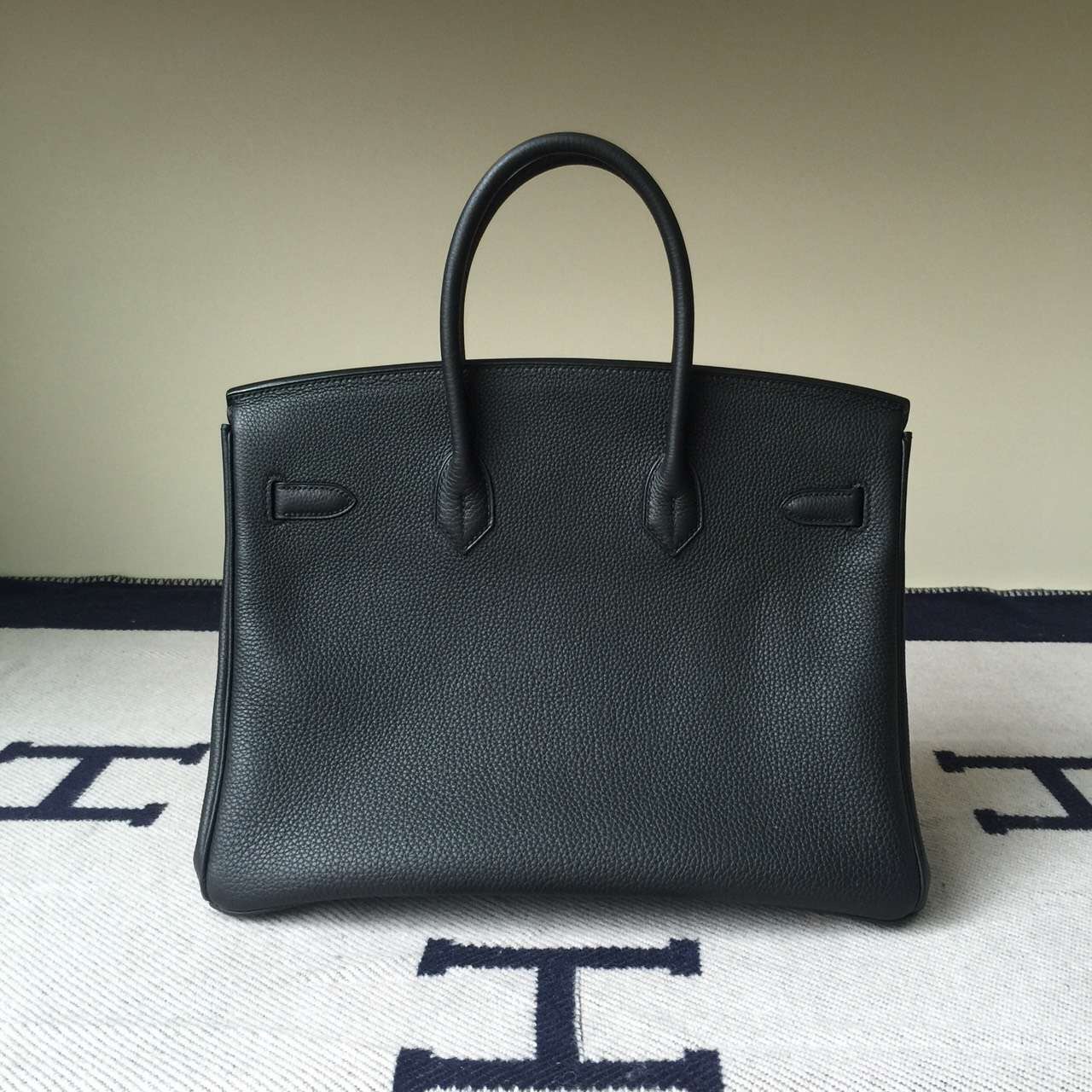 Hermes Classic Bag CK89 Black Togo Leather Birkin Bag 35cm
