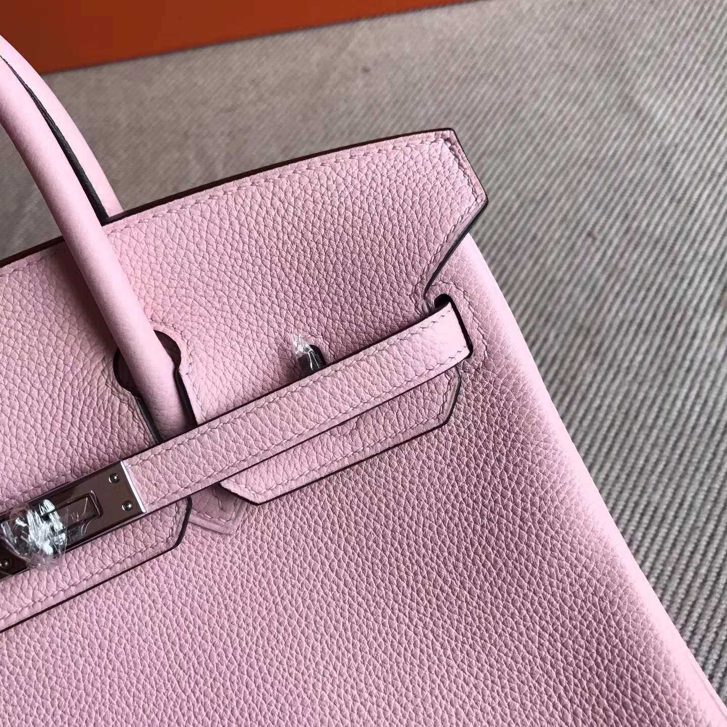 Wholesale Hermes 3Q New Pink Togo Leather Birkin Bag25cm Silver Hardware