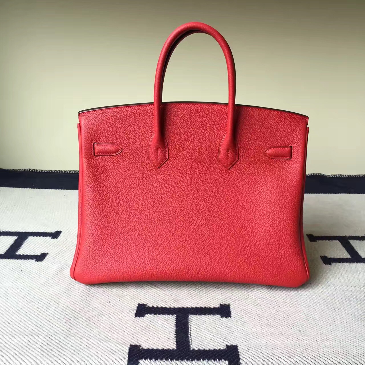 On Sale Hermes Q5 Rouge Casaque Togo Calf  Leather Birkin Bag 35cm