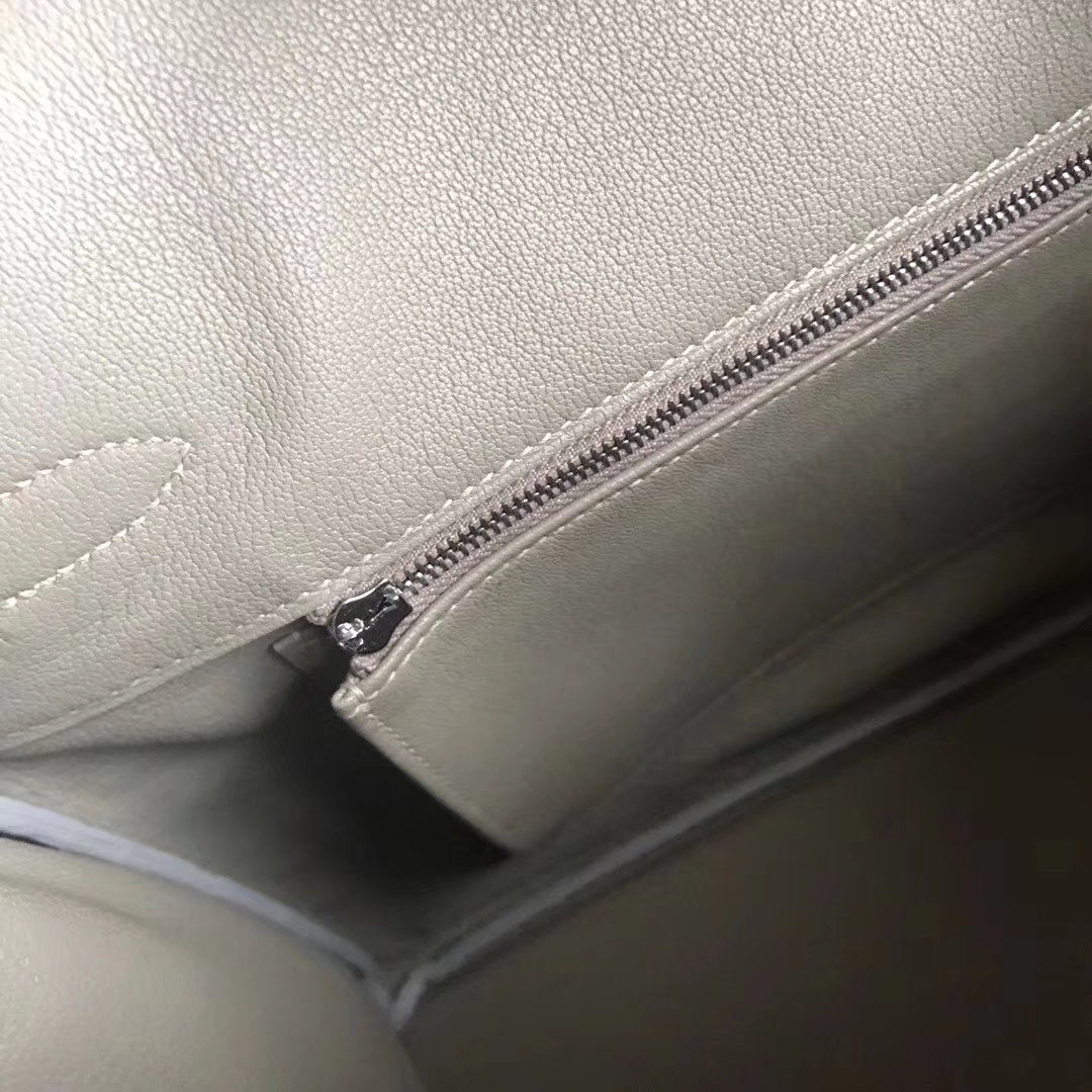 Noble Hermes Himalaya Matt Crocodile Birkin35CM Bag Silver Hardware