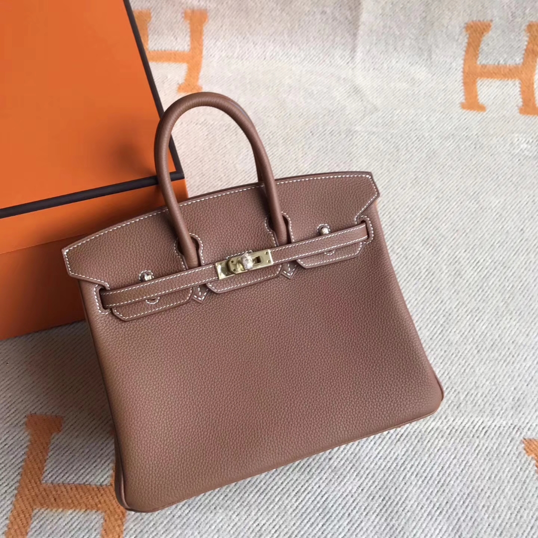 Sale Hermes Togo Calfskin Birkin Handbag25CM in CK37 Gold