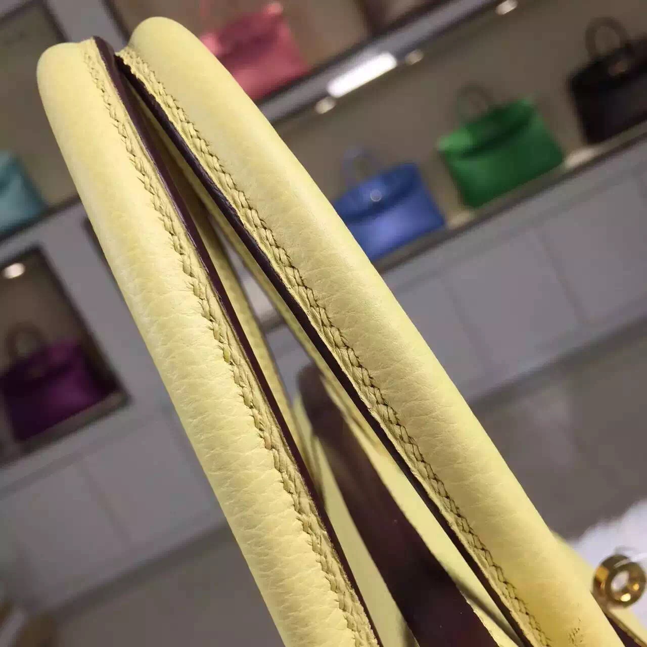 Luxury Hermes Birkin 30CM Togo Leather 1Z Jaine Poessin Gold Hardware