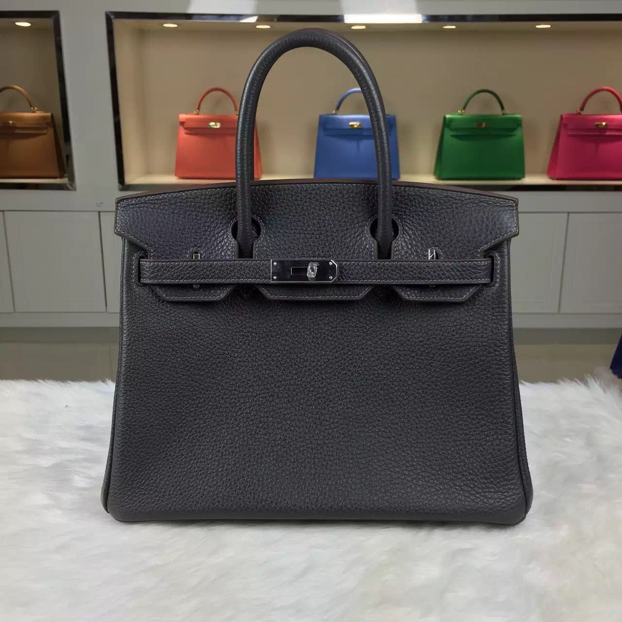 Discount Hermes Birkin Bag 30CM Multi-color France Togo Calfskin Leather Tote Bag