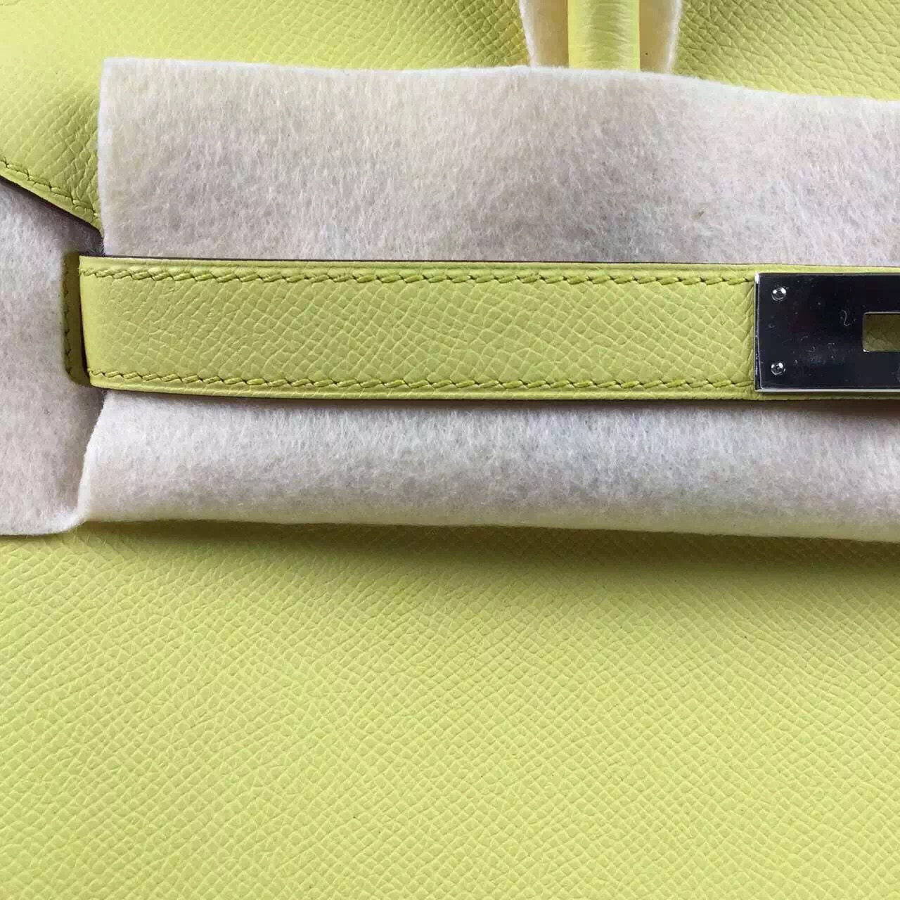 Custom-made Hermes Epsom Calfskin Leather Birkin30 C9 Yellow