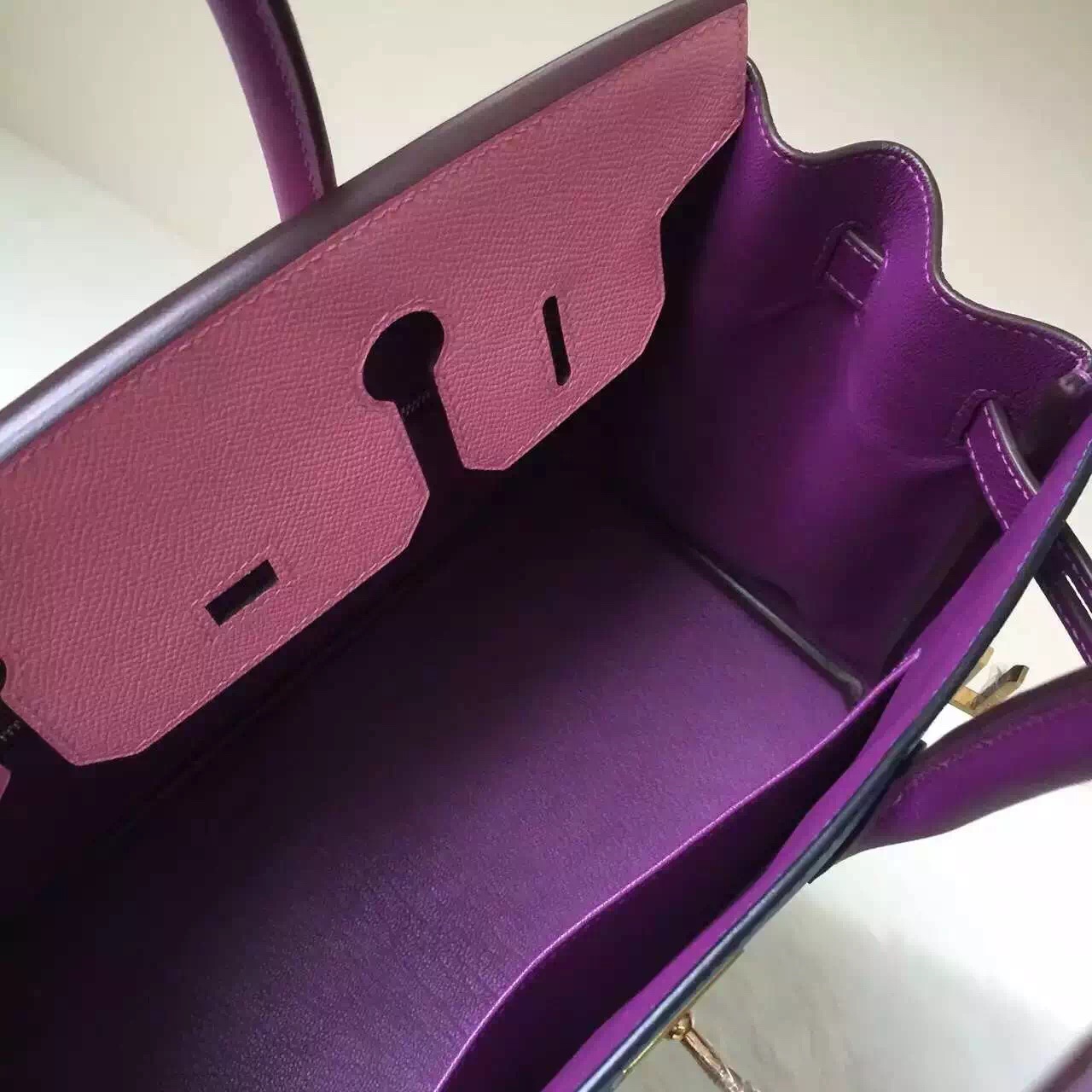 New Pretty Hermes Epsom Leather Color Blocking Birkin 30cm Women’s Handbag