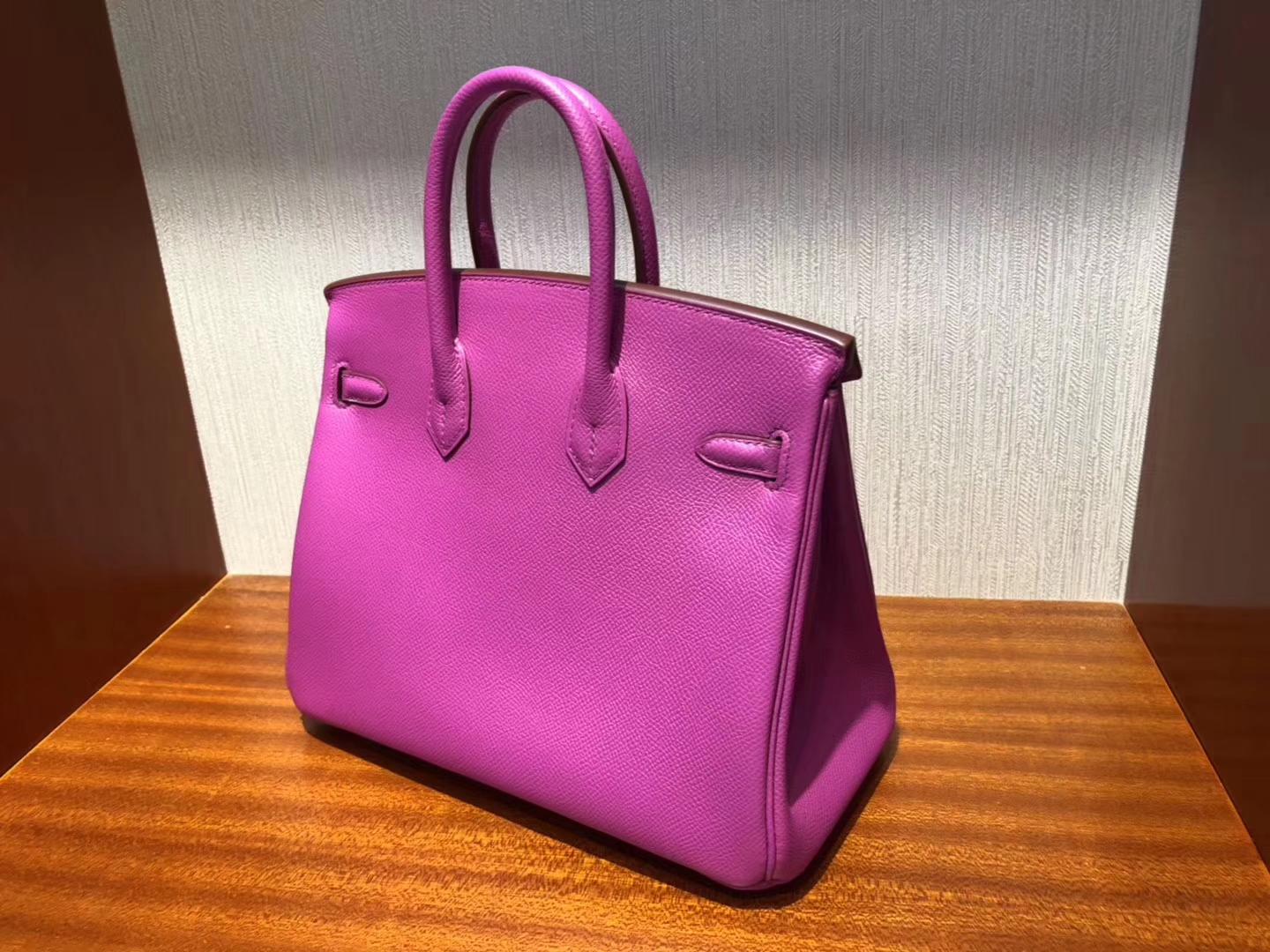 Discount Hermes Epsom Calf Birkin Bag25CM in 9I Rose Magnolia Silver Hardware