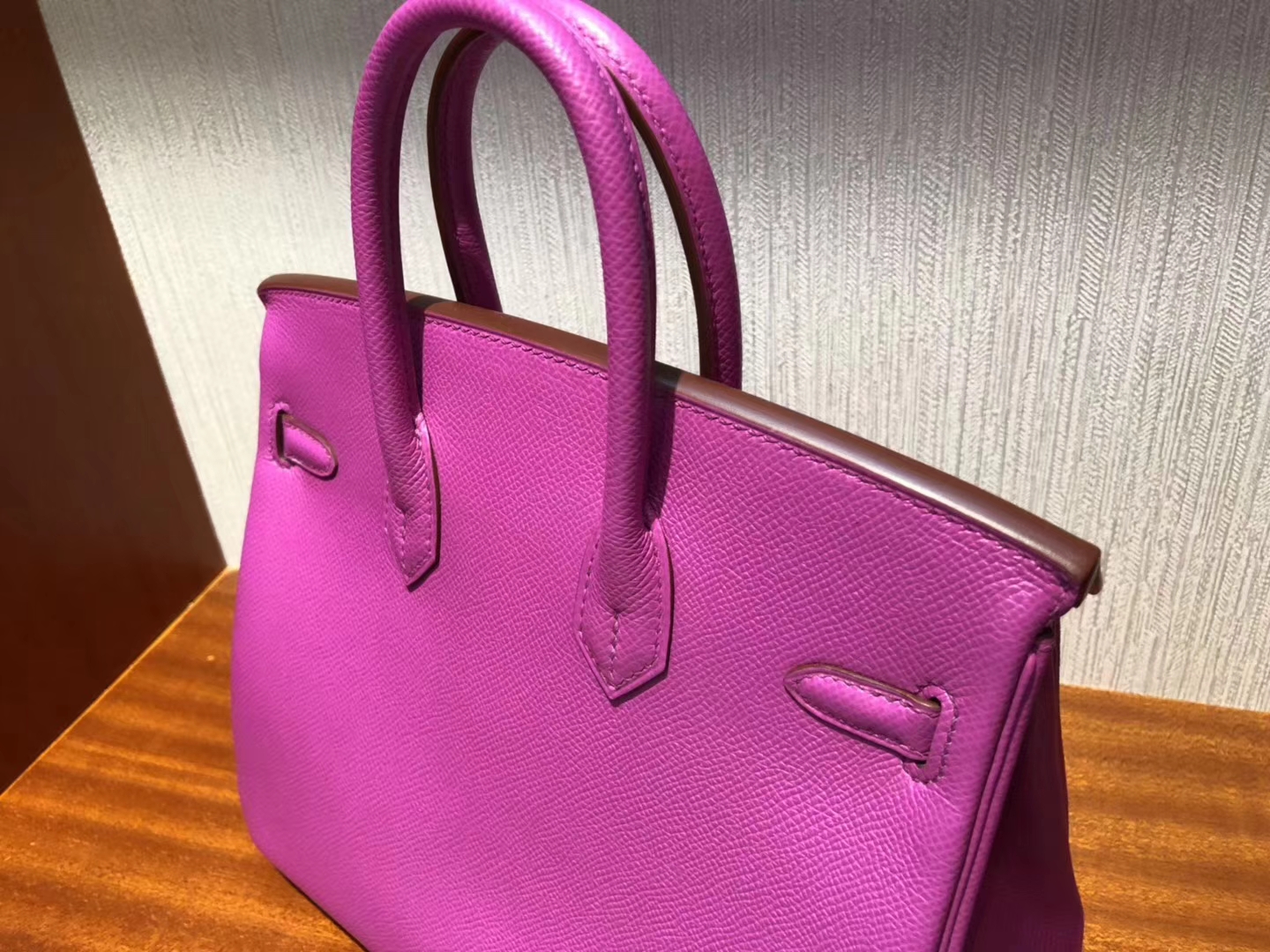 Discount Hermes Epsom Calf Birkin Bag25CM in 9I Rose Magnolia Silver Hardware