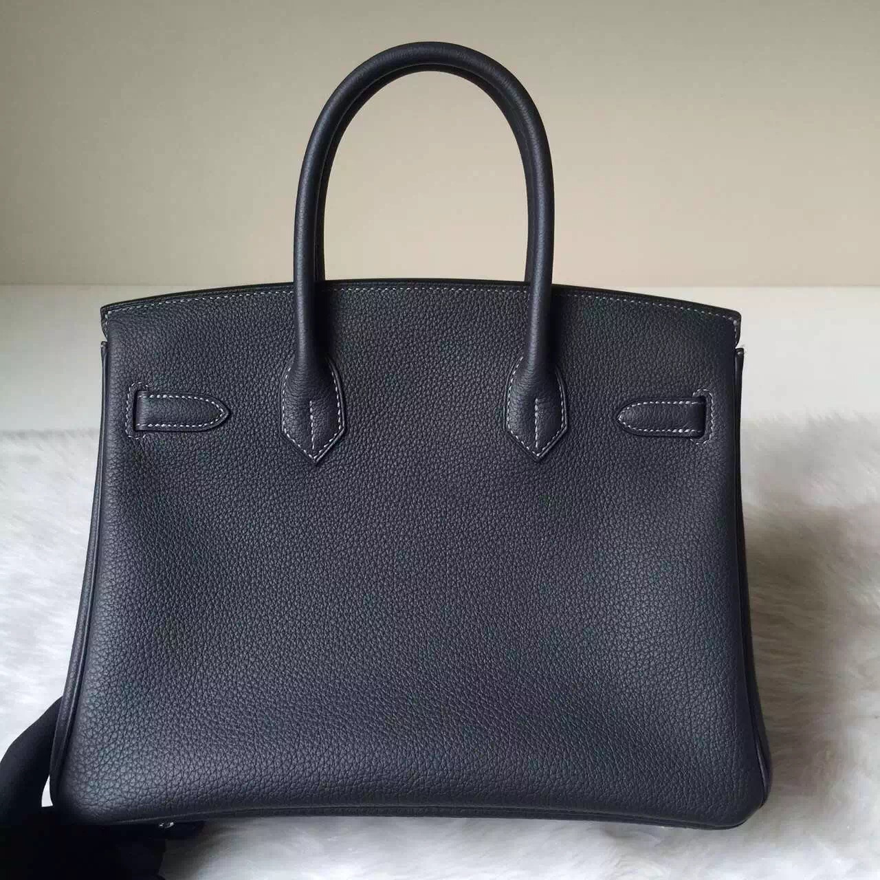 New Fashion Hermes Bag Togo Leather Birkin30 in CK88 Graphite Grey