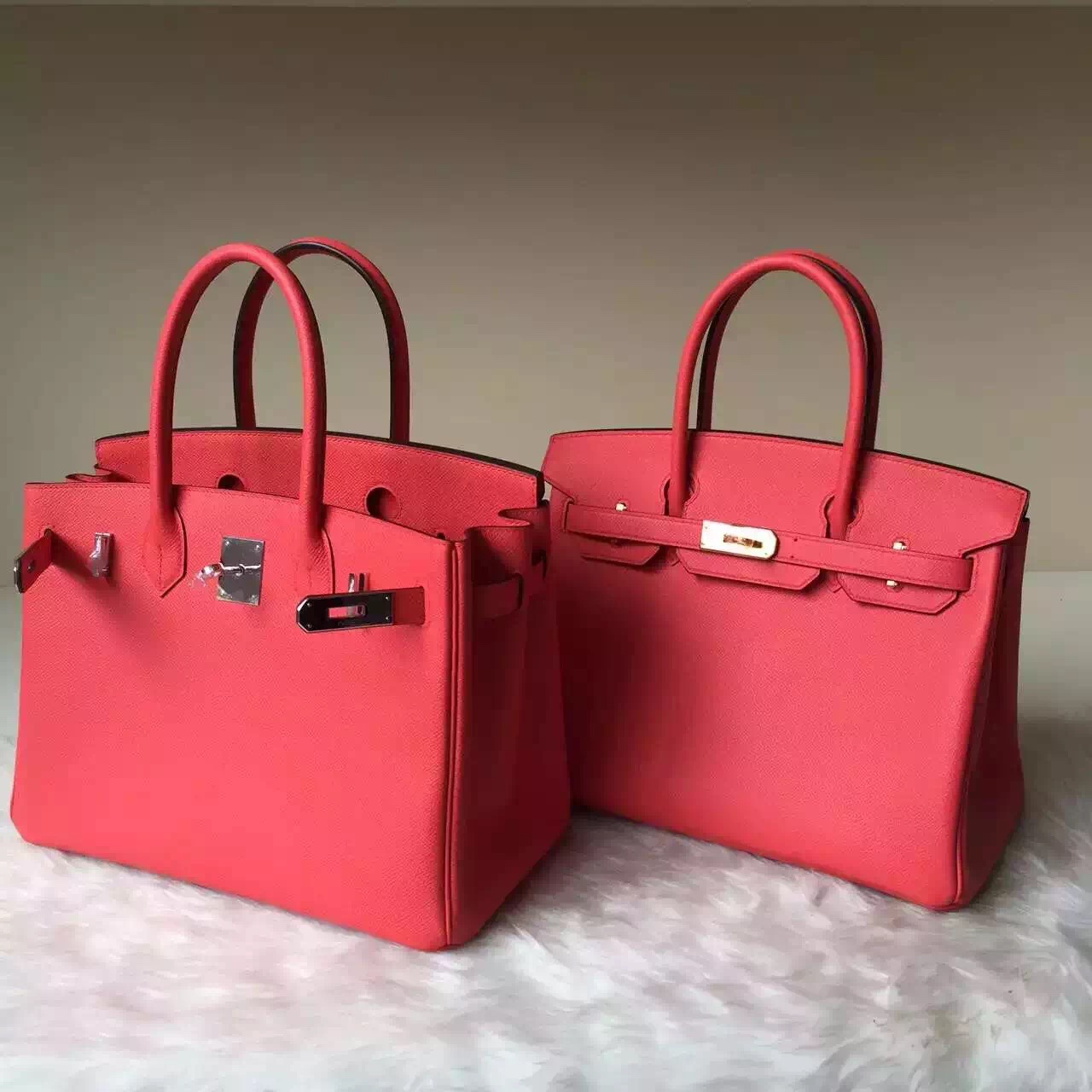 New Fashion Hermes Birkin 30cm T5 Rose Jaipure Epsom Leather