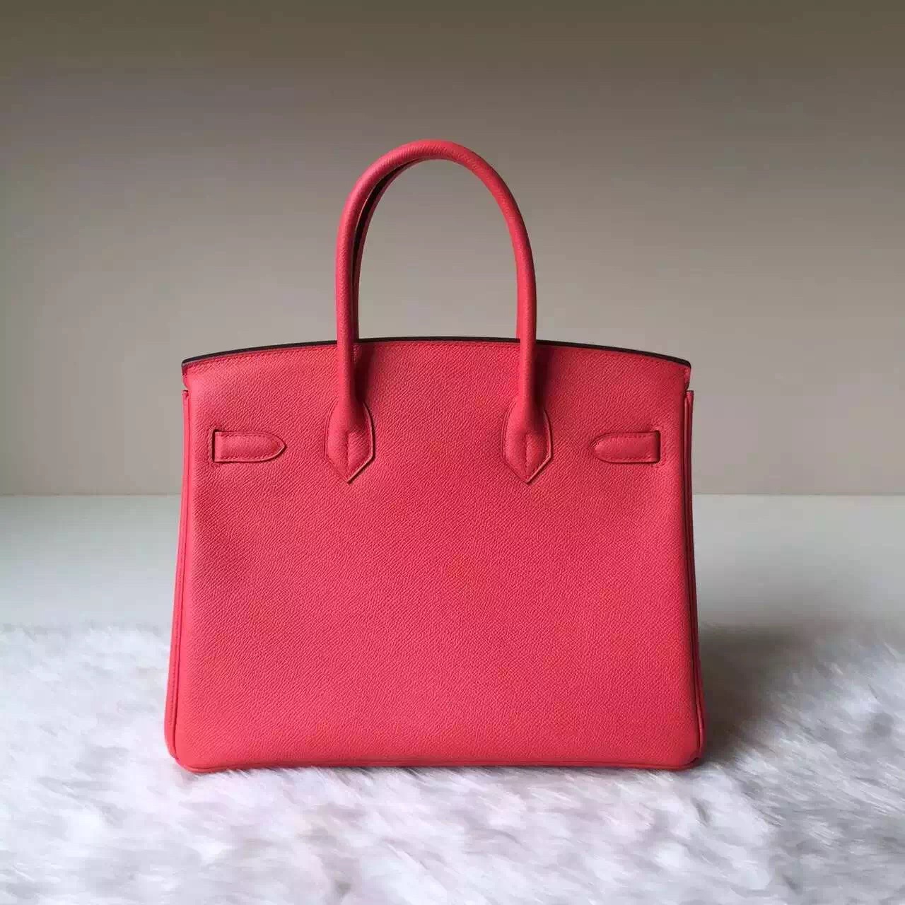 New Fashion Hermes Birkin 30cm T5 Rose Jaipure Epsom Leather
