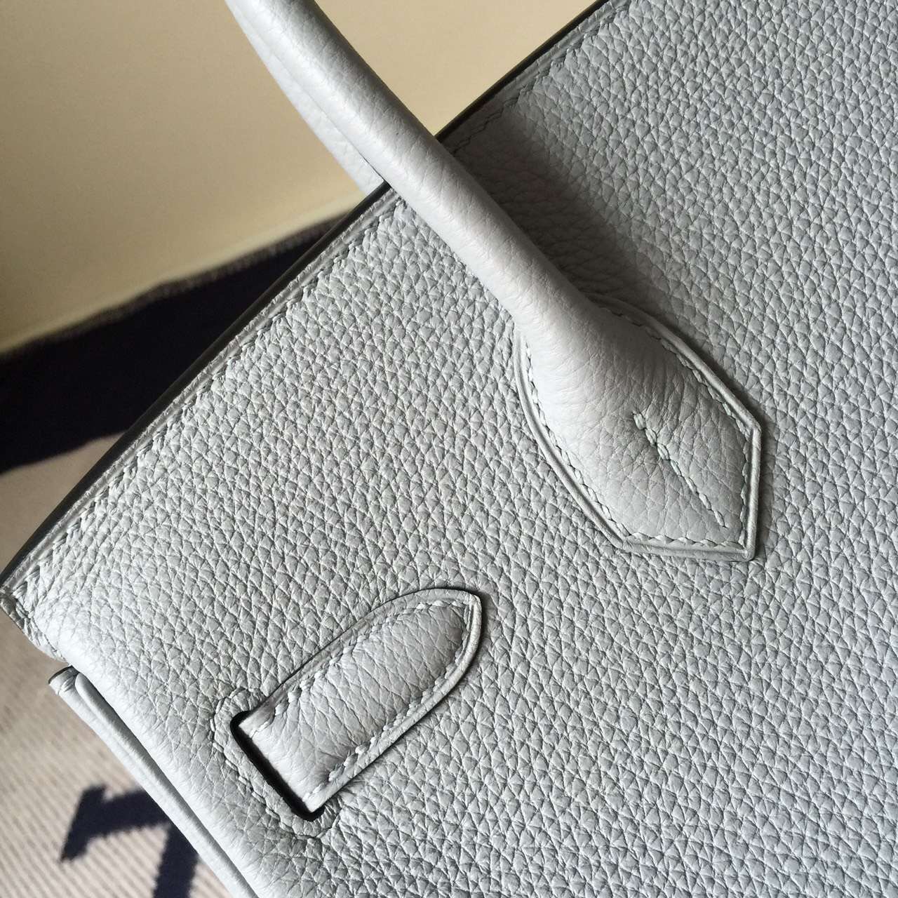 Wholesale Hermes 8U Glacial Togo Leather Birkin Bag 30cm