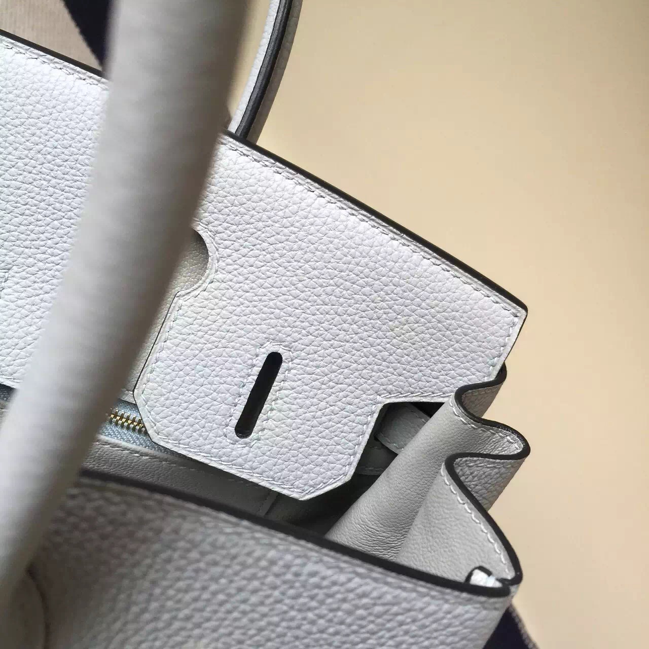 Wholesale Hermes 8U Glacial Togo Leather Birkin Bag 30cm