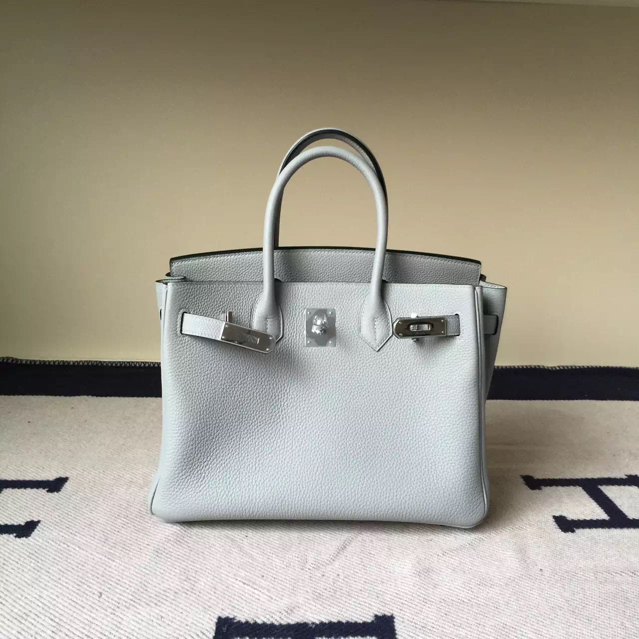 Wholesale Hermes 8U Glacial Togo Leather Birkin Bag 30cm