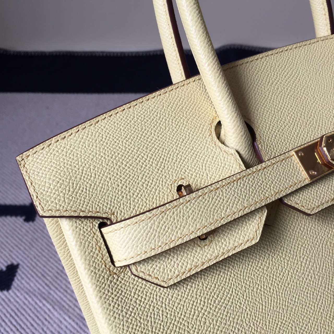 Luxury Women&#8217;s Handbag Hermes 1Z Jaine Poessin Epsom Leather Birkin30cm
