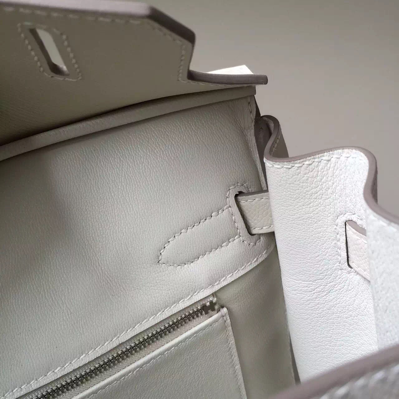 Wholesale Hermes Epsom Leather Birkin Bag30cm in Milk White